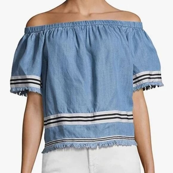 Plenty by Tracy Reese Women's Off The Shoulder Top Large - Picture 1 of 6